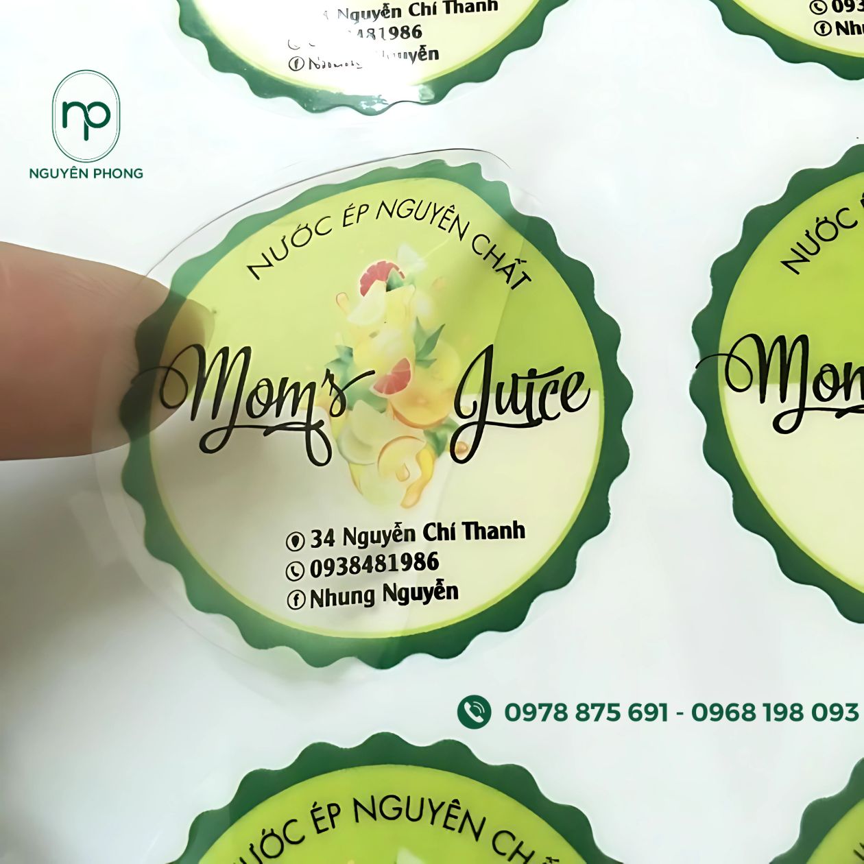 Top 5 xưởng in tem decal nhựa